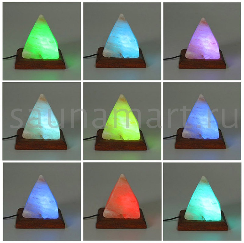 Соляная лампа Пирамида (питание от USB) RGB Соляная лампа Пирамида (питание от USB) RGB