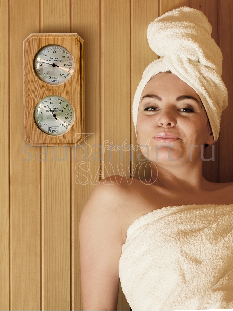 Термогигрометр Sawo 221-THVD кедр Термогигрометр Sawo 221-THVD кедр