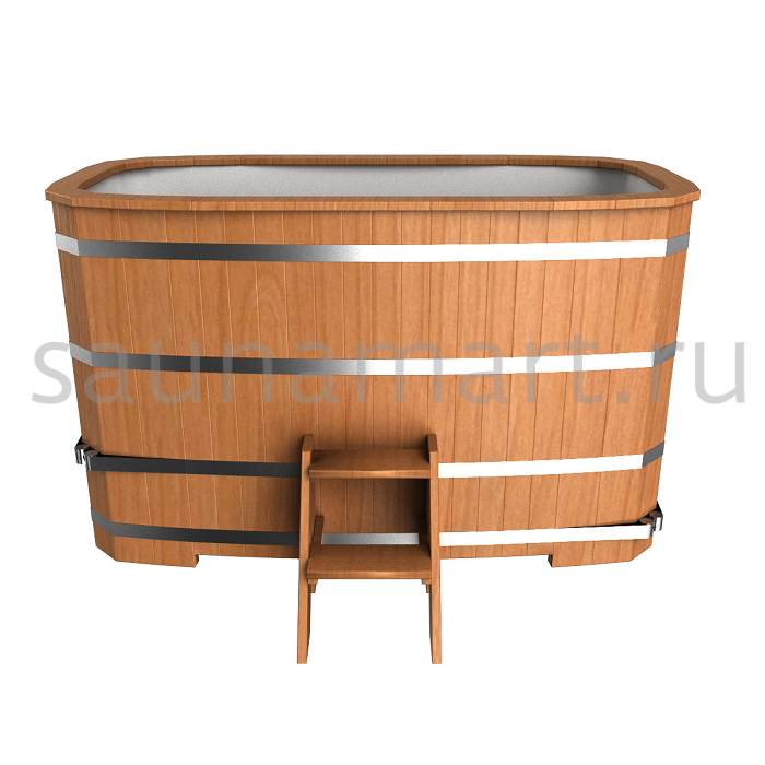 Купель пластиковая прямоугольная 1.4 х0.8 х1.2 дуб/лиственница без покрытия Купель пластиковая прямоугольная 1.4 х0.8 х1.2 дуб/лиственница без покрытия
