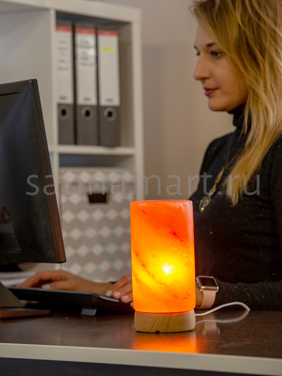 Соляная лампа Цилиндр Соляная лампа Цилиндр