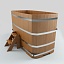 Купель прямоугольная из лиственницы 1.7 х0.9 х1.2 без покрытия CityWood
