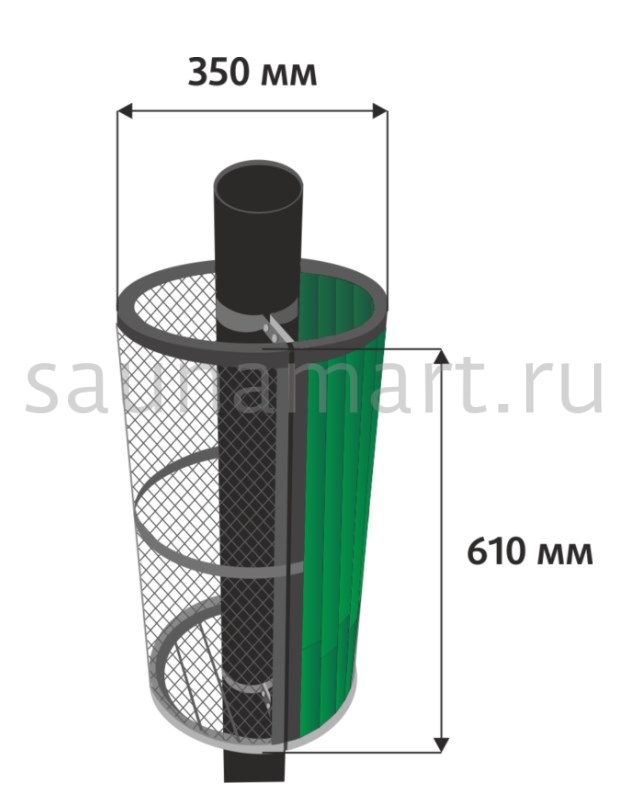 Сетка-каменка комбинированная ламель Змеевик наборный Сетка-каменка комбинированная ламель Змеевик наборный