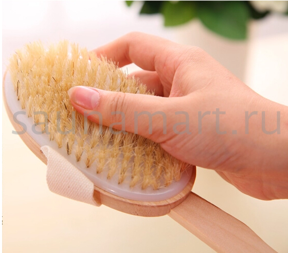 Щетка натуральная для мытья с ручкой Kurase  Щетка натуральная для мытья с ручкой Kurase